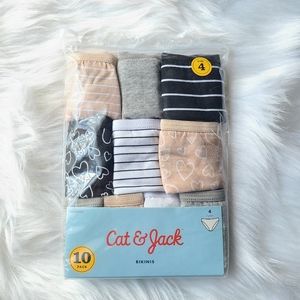 NWT Cat&Jack Sz. 4 Bikini Style 10 Pack Underwear